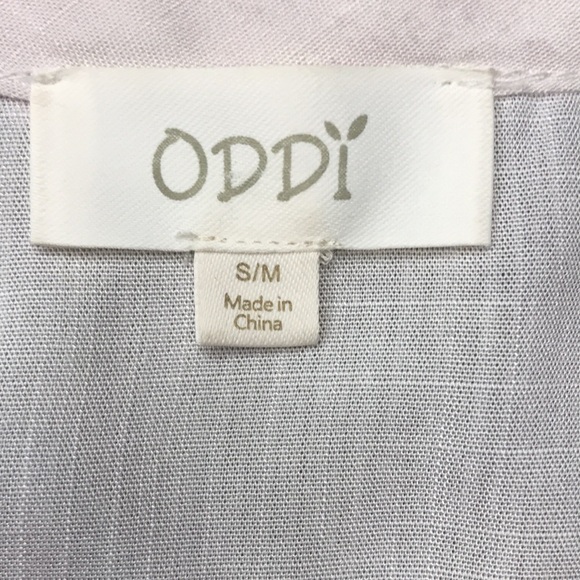 ODDY V-neck Button Front Floral Rayon Blouse Size S/M - Picture 8 of 9